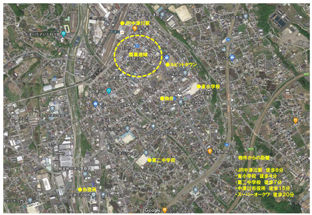 中津川市花戸町　4号棟新築戸建て　地図