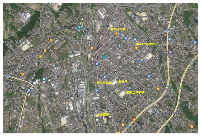 中津川市昭和町　新築住宅　地図